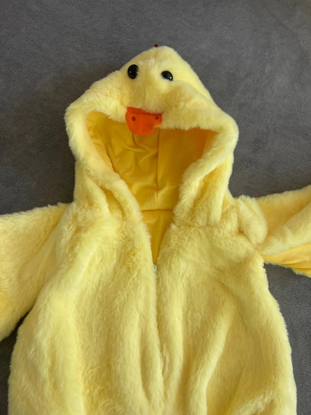 Baby Chick Plush Hooded Costume Romper - Yellow 70 6-12 months new never used